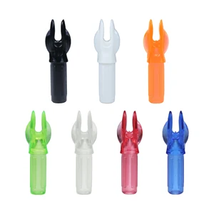 50 шт.лот держатели для стрел из лука вставка для стрел вал для стрел I.D 6,2 мм0,246 дюйма Пластиковые хвосты Сменные аксессуары сделай сам