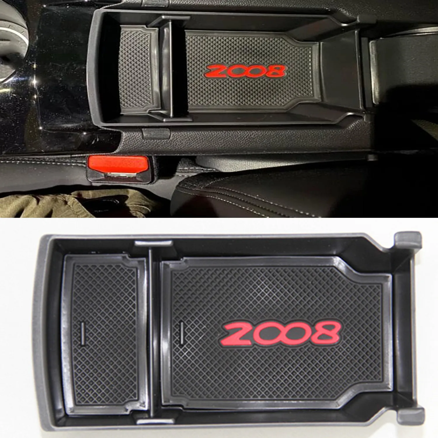 

Органайзер для центрального подлокотника, коробка для хранения, контейнер, поднос для PEUGEOT 2008 II, аксессуары для PEUGEOT 2020 2021 2022