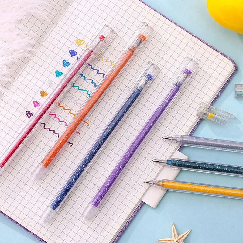 1 шт. блестящая гелевая ручка школьный маркер для письма акварельная подарок