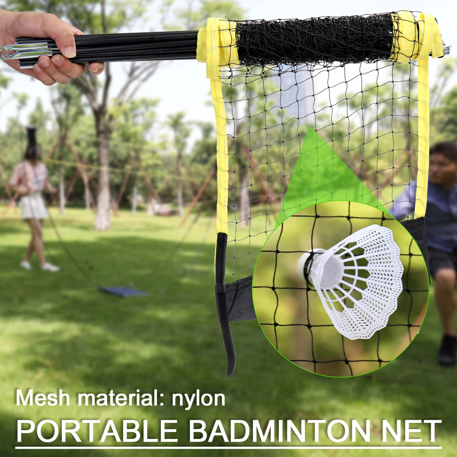 Sports Badminton Set Rackets Birdies Net Adjustable Polls Beach or Backyard Combo Games | Спорт и развлечения