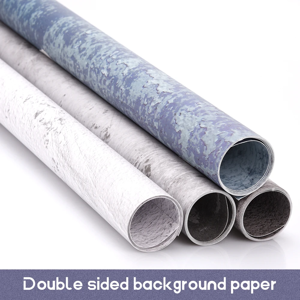 

54*82cm Photo Studio Double-Sided Stone Cement Texture Photography Backdrop Prop For Foods Fruit Cosmetic Desktop Shooting Tool