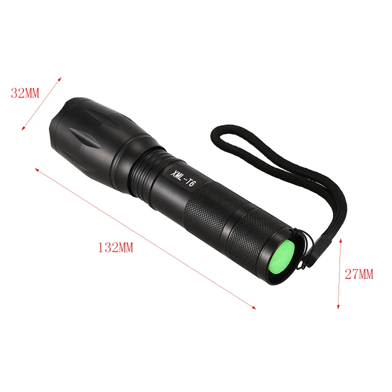 Светодиодный перезаряжаемый фонарик XML T6 фонарь 4000 люмен 18650 Аккумулятор для