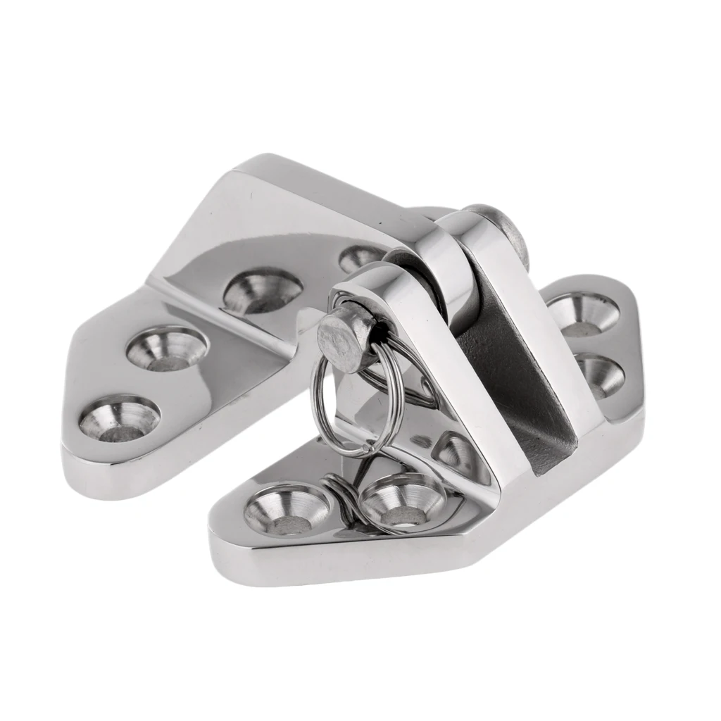 

2 Pack Marine Hardware -Heavy Duty 316 Stainless Steel Boat Hatch Hinge with Pin and Ring (2.7 x 2.56 x 1.18 inch)
