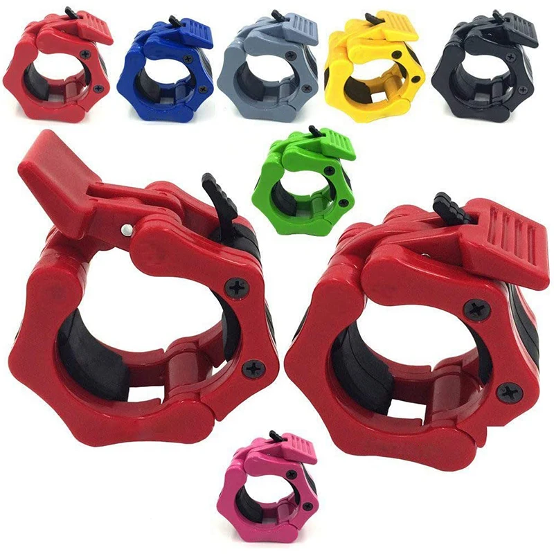 

2" Olympic Barbell Clamps Quick Release Locking Weight Bar Plate Locks Collar Clips for Workout Weightlifting Fitness Training