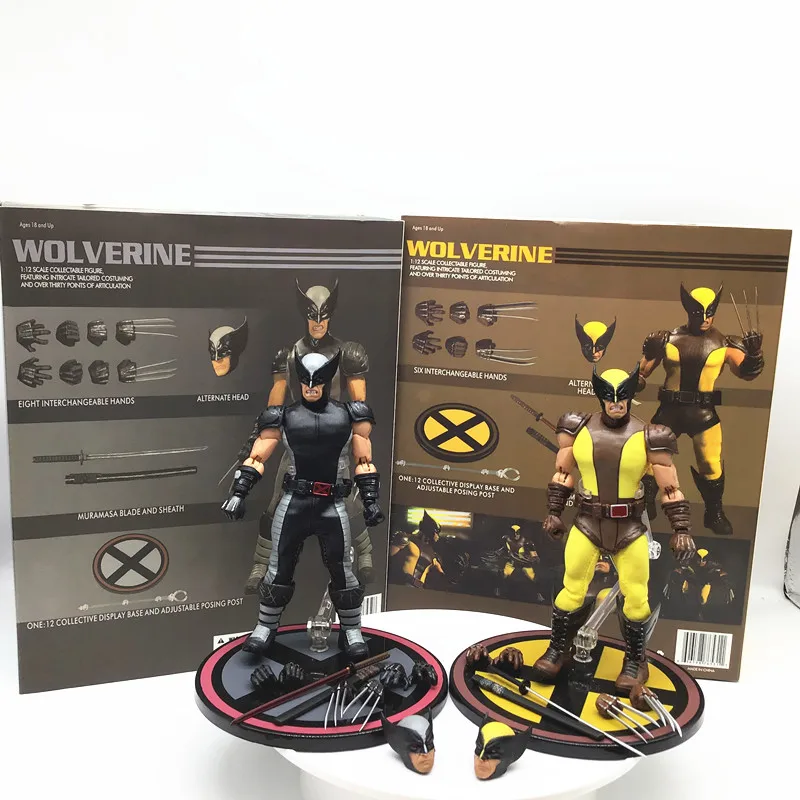 В наличии новый стиль Mezco простолюдин Росомаха 1:12 весы Коллекционные Фигурки ПВХ