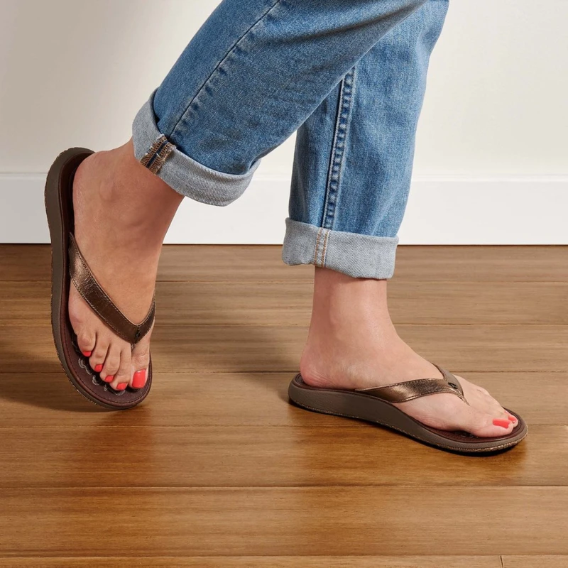 

Women Flip Flops Soft Comfortable Microfiber Leather Slippers Beach Slipper Flip Flop Summer Shoe For Flat Slippers