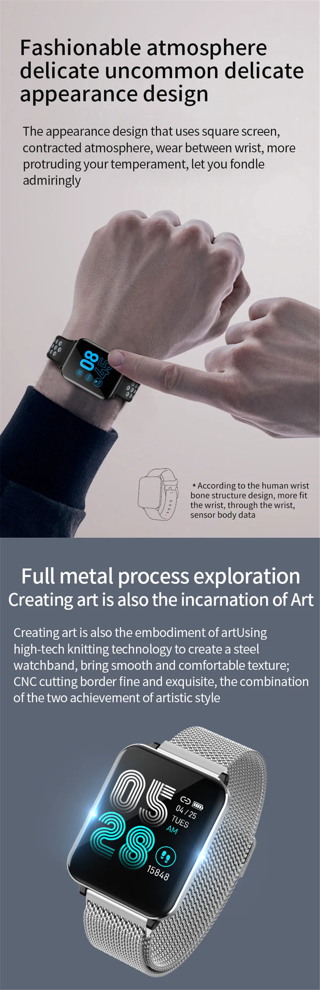 Многофункциональные часы лица Smartwatch кровяное давление ip67 smartband водонепроницаемый спортивный фитнес-браслет pk xaomi Mi band4
