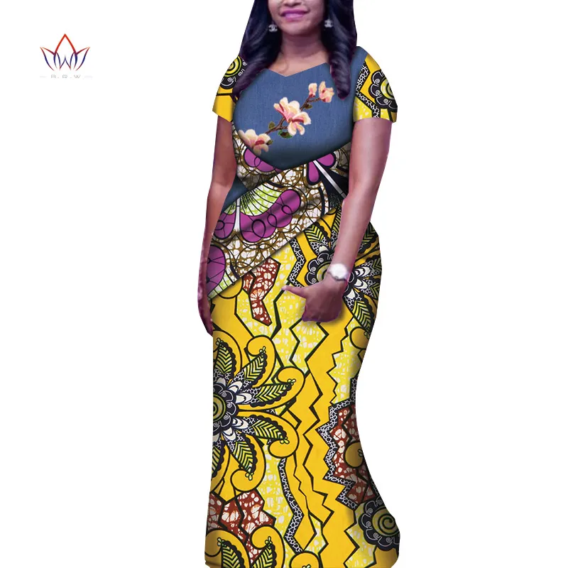 African Traditional Wear for Women Formal dresses for women 2020 elegant short sleeve African Styles dresses for ladies WY7577