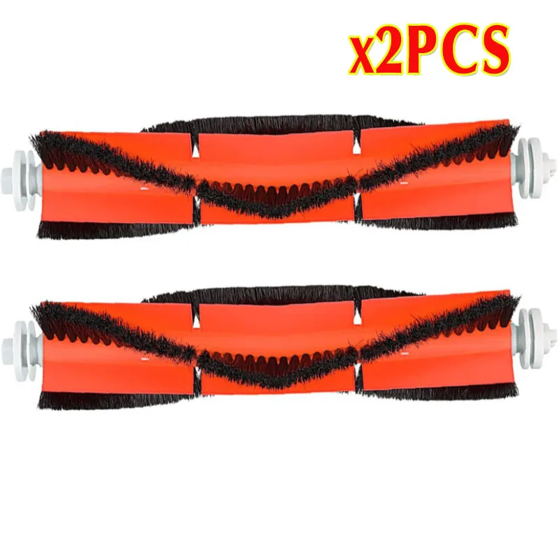 2pcs main brush Xiaomi Roborock Robot S50 S5 Vacuum Cleaner Spare Parts Kits Mop Cloths Mopping filter Side Brush Roll Brush Water Tank replace - Цвет: 2pcs main brush