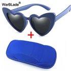 Детские солнцезащитные очки WarBLade, Детские поляризационные солнцезащитные очки с сердечками для мальчиков и девочек, UV400, детские очки TR90 с силиконовой защитной оправой