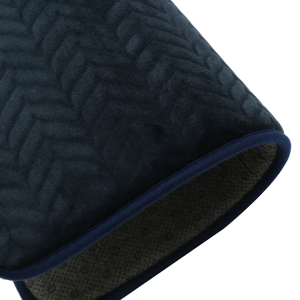 INS style синий мягкий фланелевый дверной коврик с тиснением толщина 2 см