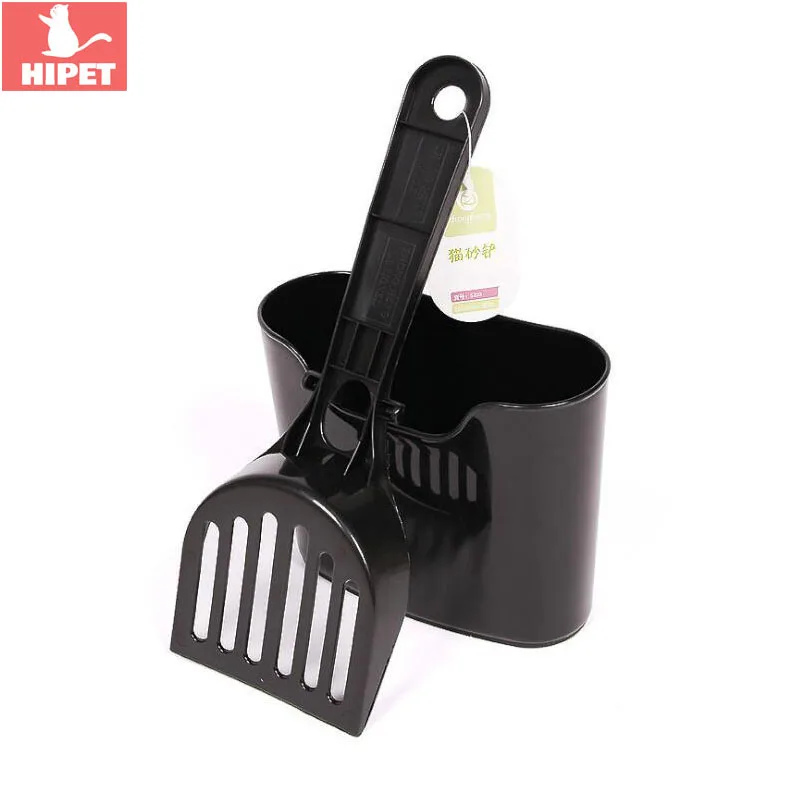Лопатка для кошачьего туалета портативная прочная пластиковая лопатка с крючком