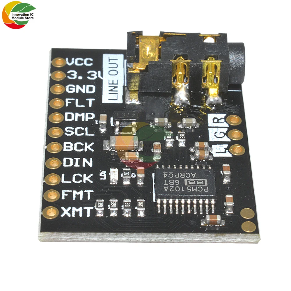 Для Raspberry Pi pHAT звуковая карта I2S IIC интерфейсный модуль PCM5102 плата с стереоразъемом