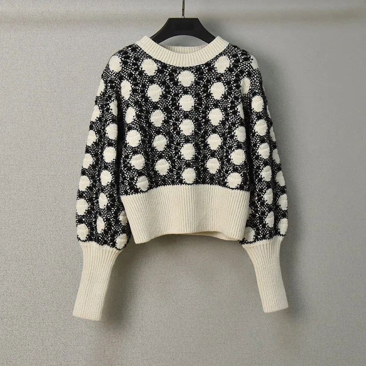 

Korean Style Autumn Women's High Quality 59%Wool Vintage sweaters Top C925