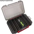 Двухсторонний ящик для рыболовных снастей, 12 14 отделений, коробка для хранения крючков для приманки