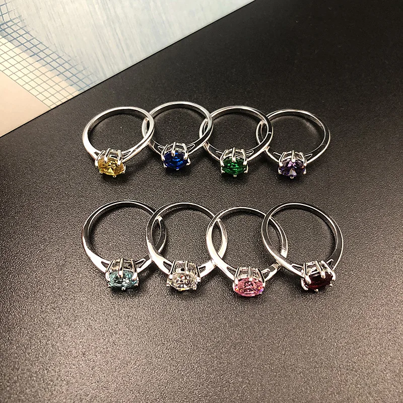 Женское кольцо с цирконием романтичное серебряное для девушки Ювелирное