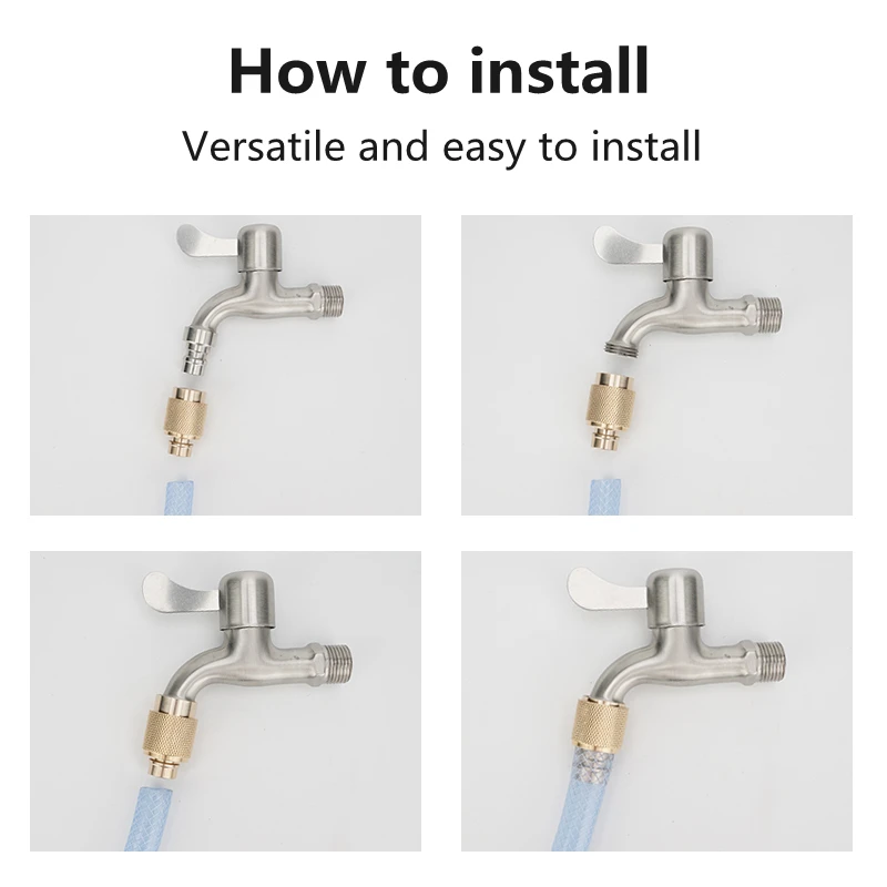 Zinc Alloy Faucet Garden Outdoor for Washing Machine Irrigation Hose Adapter Tap Connector Mixer Water Hardware | Обустройство дома