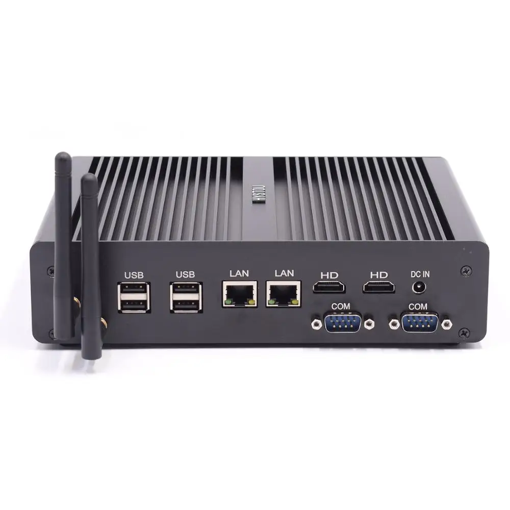 Четырехъядерный процессор Intel i7 5500u Мини ПК windows 10 2 * Gigabit lan Linux Ubuntu HDMI HTPC Barebone
