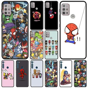 Case For Moto One Fusion G Pure Stylus 5G G100 G60s G60 G40 G50 G30 G20 G10 G9 G8 Plus Power E40 E20  Marvel Kawaii Characters