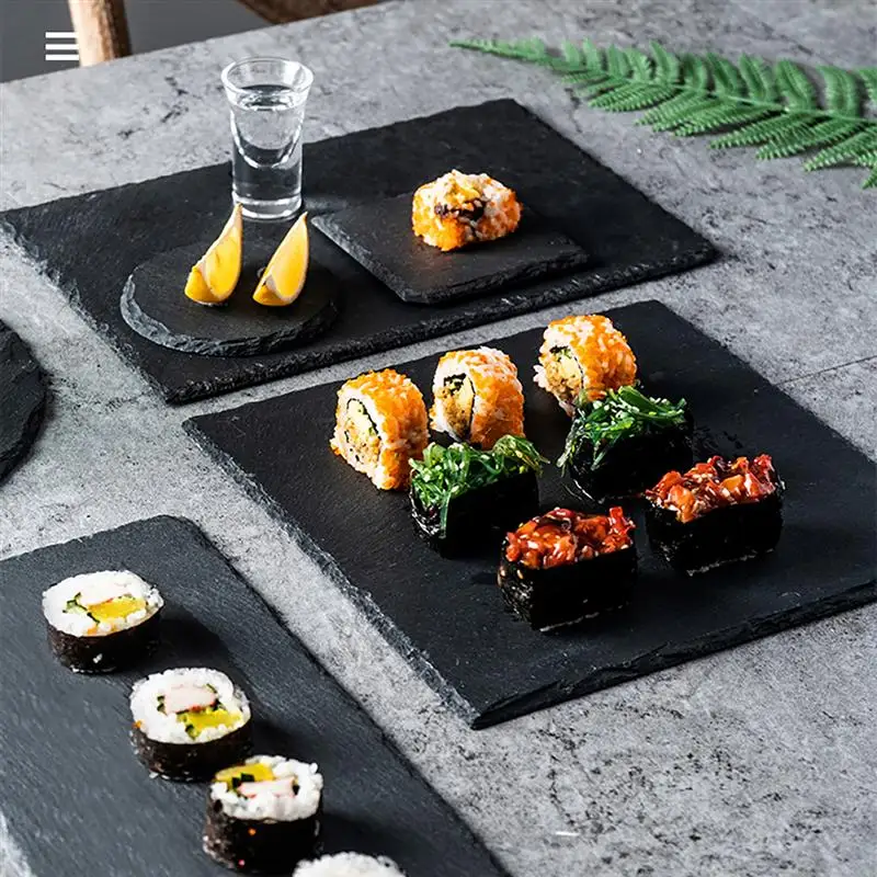 Подставка для ресторана стейка суши 1 шт. черная подставка барбекю сковорода