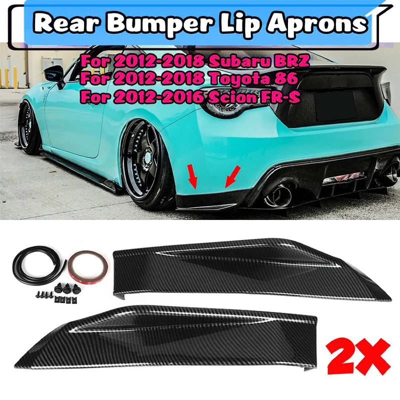 Черные/карбоновые бамперы в стиле TS для заднего бампера | Автомобили и мотоциклы