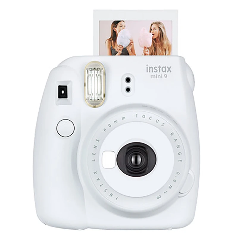 White Оригинальная фотокамера Fujifilm Fuji Instax Mini 9+ 20 листов пленки Fujifilm Instax Mini 8/9 - Цвет: White