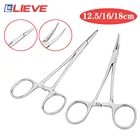 Гемостатический зажим, 12,5 дюйма, 16 см, 18 см, из нержавеющей стали, Набор хирургических инструментов, гемостатический пинцет-плоскогубцы, прямыелоктевые наконечники