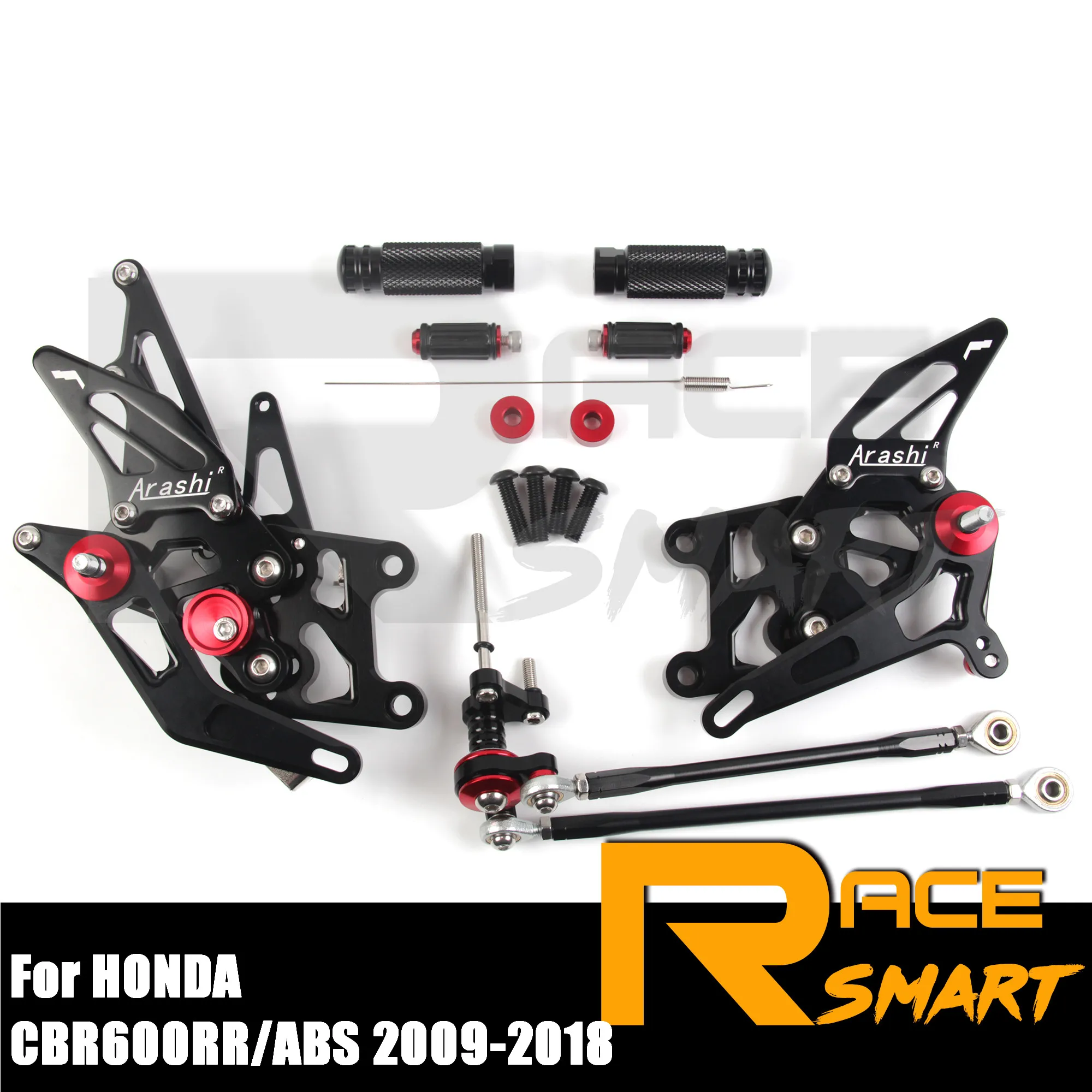 CNC алюминиевый мотоцикл Регулируемый Rearsets задние наборы подножки для HONDA CBR600RR ABS