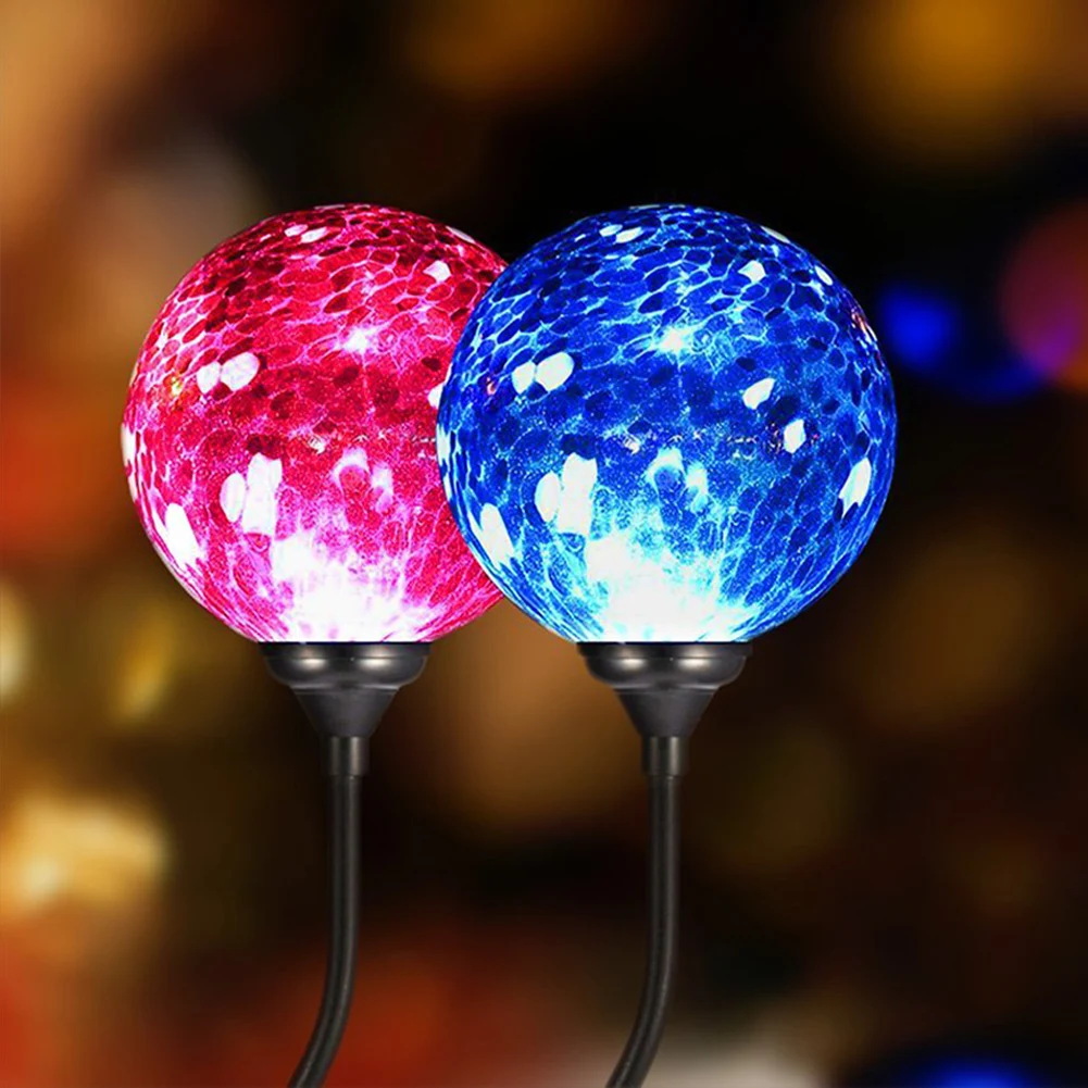 3 шт. садовый стеклянный шар с трещинами современный УФ-Солнечный наружный Цвет