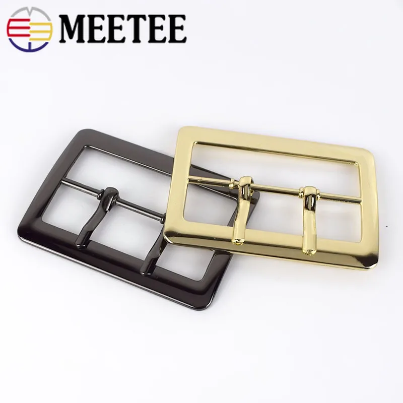 2 шт., высококачественные двойные штифты Meetee, пряжка для ремня для мужчин, запасные регулируемые пряжки для сумок, сменные мужские аксессуары для мужчин, BF112