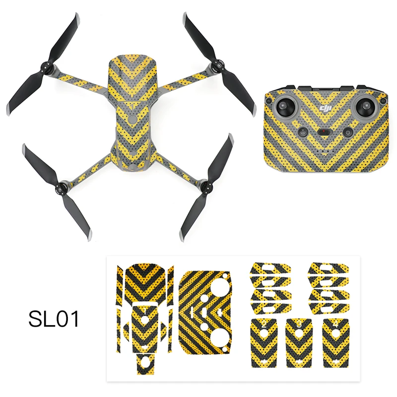 Защитные наклейки для Mavic Air 2 цветные водонепроницаемые с защитой от царапин