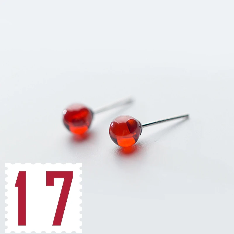 17 Trusta 925 Настоящее Стерлинговое серебро женские Модные ювелирные изделия милые рождественские сережки-гвоздики подарок для девочек подростков леди DA01 - Окраска металла: 17
