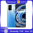Смартфон realme Q3 Pro, 8 ГБ, 2021 ГБ, экран 256 дюйма, Восьмиядерный процессор 5G, AMOLED экран мобильный телефон дюйма, частота обновления 1100 Гц, быстрая зарядка 30 Вт, 64 мп