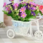 Корзина для хранения цветов в форме трехколесного велосипеда, фиолетовая корзина для хранения цветов для свадебной вечеринки и торжественных церемоний