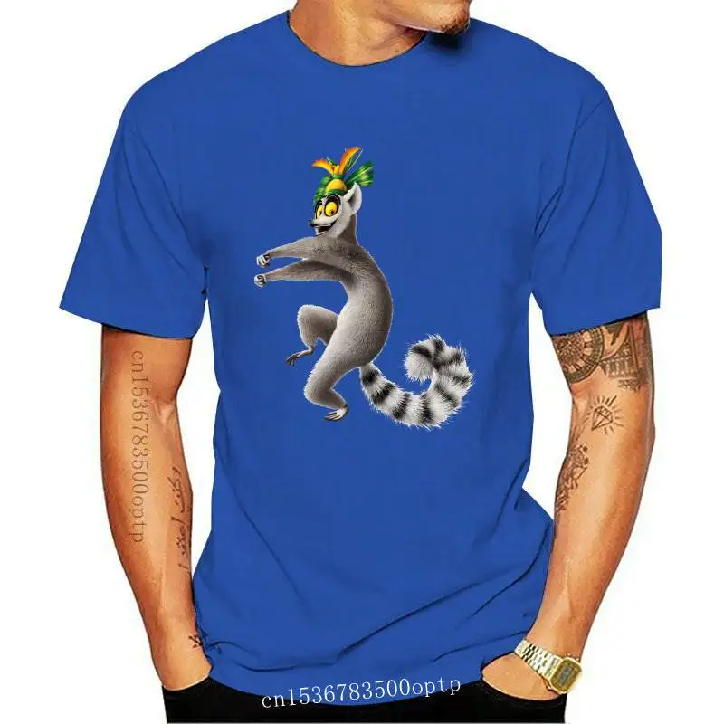 Новинка футболка с изображением короля Жюльена из мадагаскарского пингвина