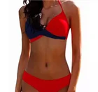 2021 женский купальник с перекрестными разрезами, пляжная одежда, купальник-бикини с пуш-ап