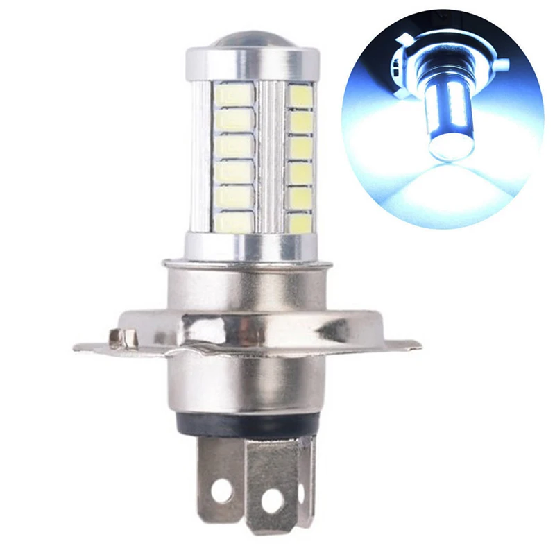 

New H4 33SMD LED Motorcycle Headlight Bulbs 800LM 6500K Led Moto Motorbike Daytime Running Light Car Lights