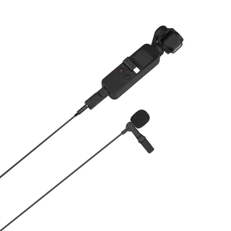 

3.5mm o Video Record Lapel Microphone for Osmo Pocket Stabilizer Camera Camcorder Recorder