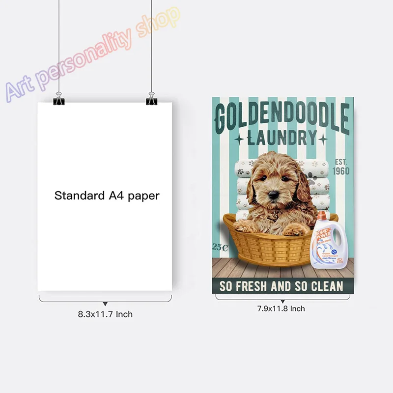 Винтажный металлический оловянный плакат для домашних питомцев кавалер Кинг