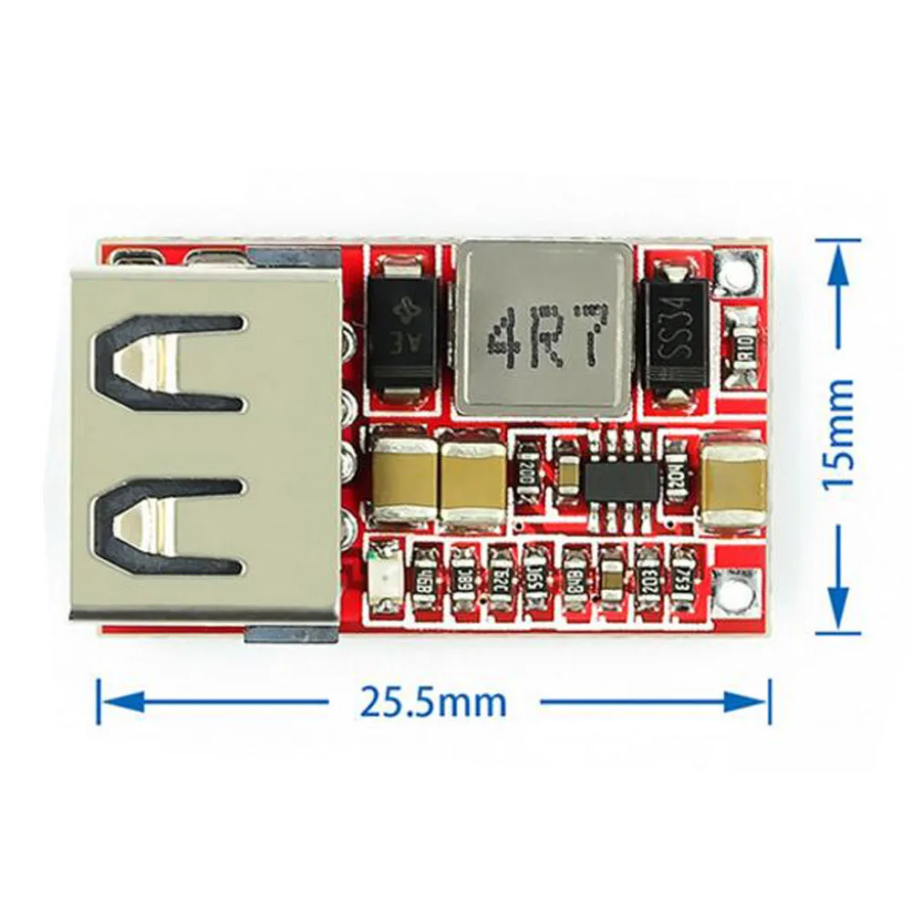 

Efficiency 97.5% DC-DC Step-down Module 6-24V12V24V to 5V3A Car USB Mobile Phone Charger