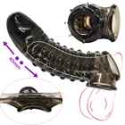 Презервативы многоразовые с мягкими заклепками, БДСМ кольцо, секс-игрушка для задержки эякуляции, рукав для пениса, расширитель для пениса, интимные товары для мужчин