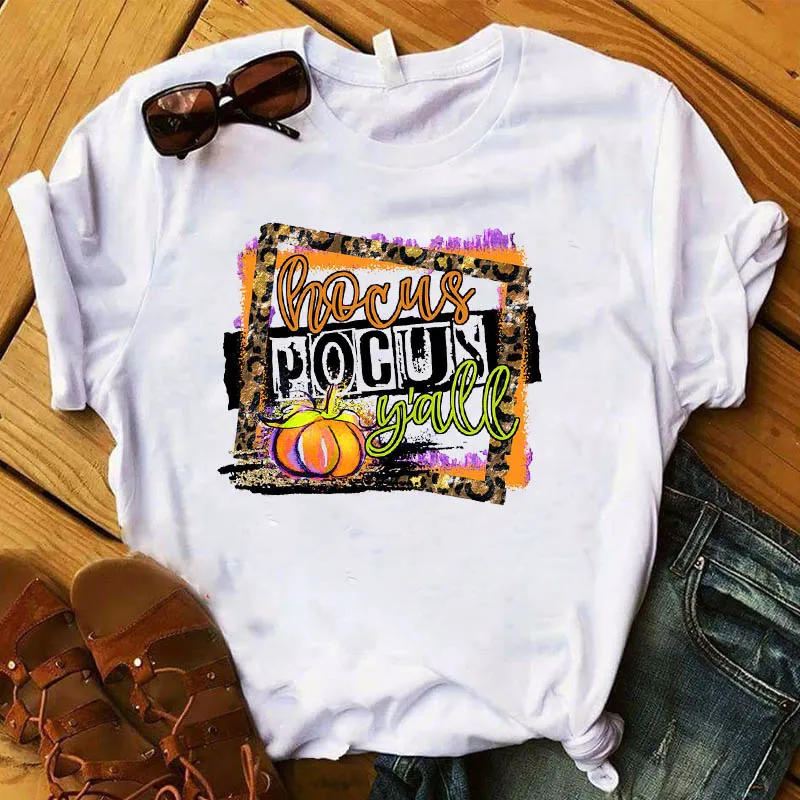 Женская Футболка Happy Pumpkin Spice сезон осень Женский Топ на Хэллоуин День