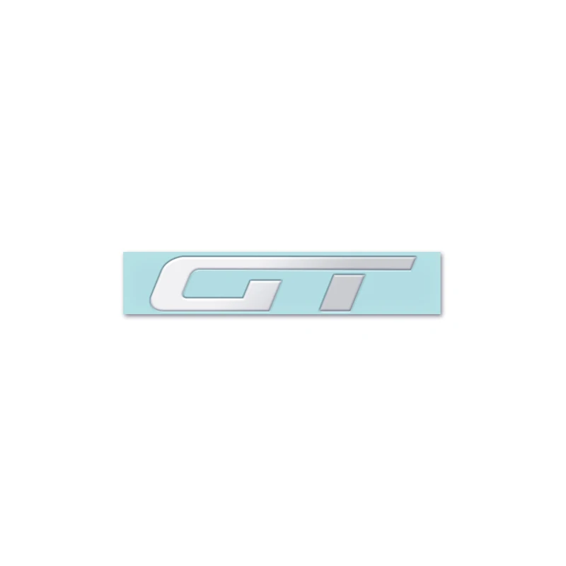 Серебристый Автомобильный Стайлинг 3D никель-металл gt-эмблема Автомобильная декоративная наклейка на стену для Alfa Romeo Volkswagen VW Модели Авто Polo, Golf, passat B5 Touran Bora - Название цвета: Серебристый