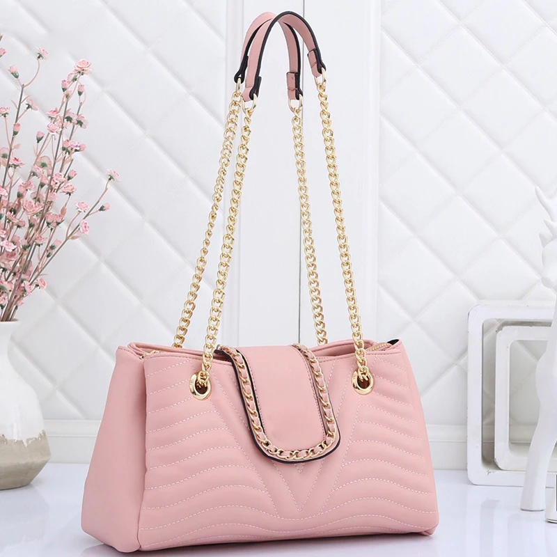 

Luxury Design Women's Shoulder Bag Famous Brand Fashion Solid Color Ladies Handbag Large Capacity Wallet Handbag 3301