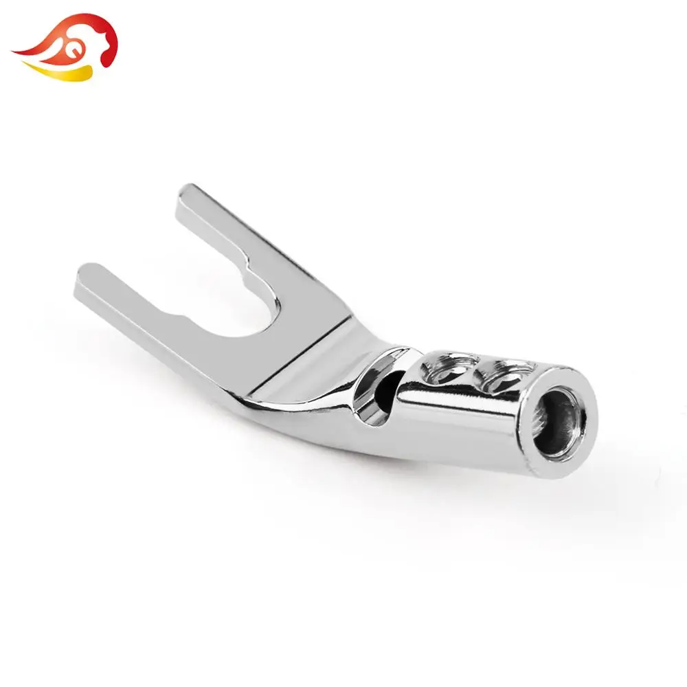 QYFANG Banana Plug Solder Wire Connector U/Y Gold/Rhodium Plated Copper Spade Speaker Audio Jack Screw Fork HiFi Plugs |