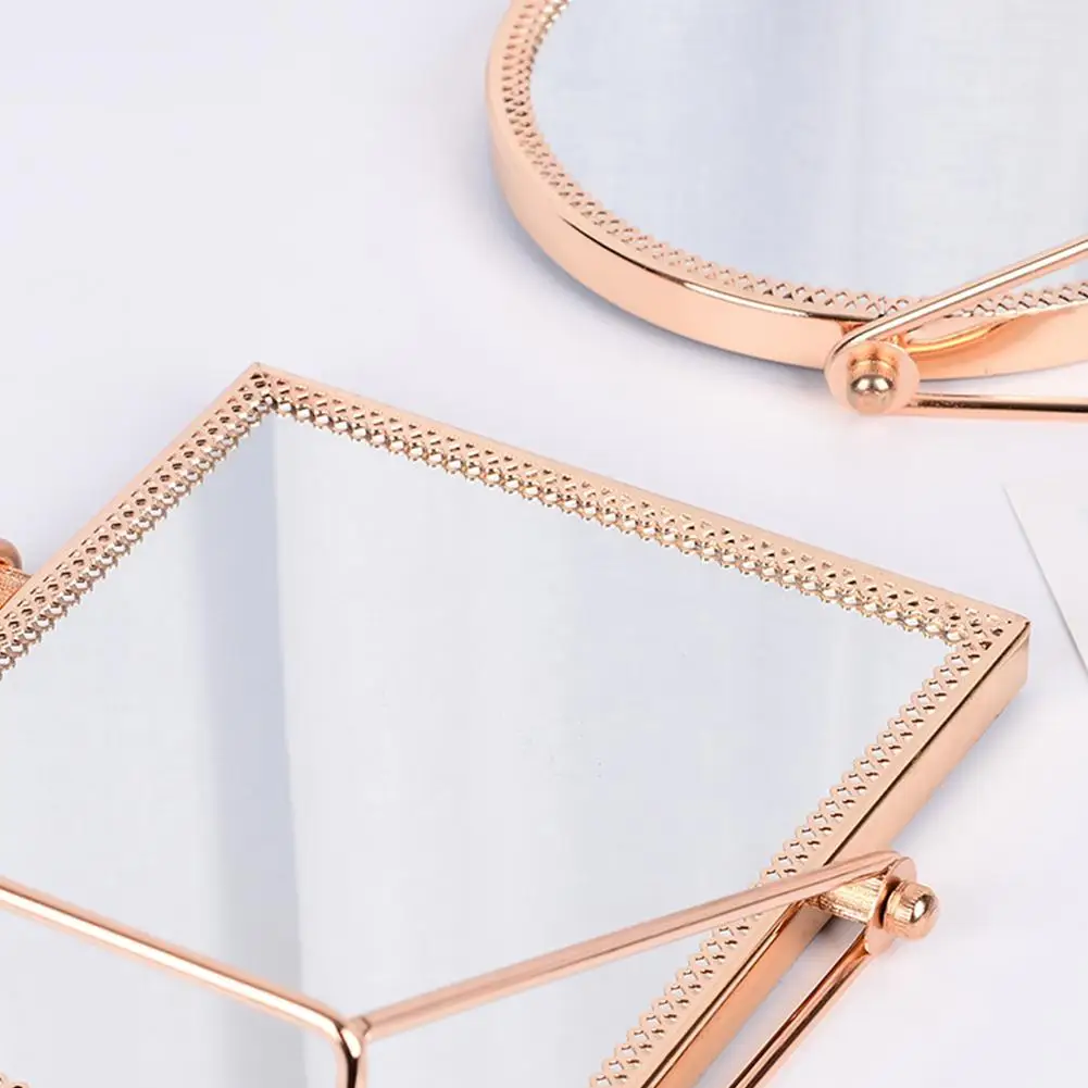 Золотой макияж зеркало в простом стиле настольное принцессы нордическая Рамка