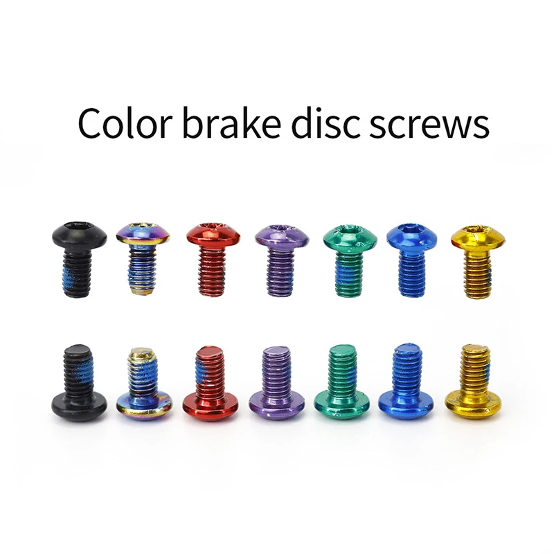 

12pcs Brake Disc Fixed Screw Alloy Sturdy Protects Brake Bolts from Rust Plate Fixation Suitable for Mountain Bikes &T8
