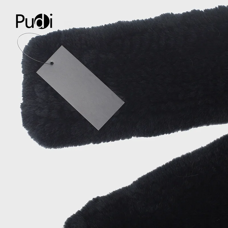 

Pudi SF701 Women's Real Rabbit Fur Scarf Brand New Winter Girl's Fur Scarves Muffler Shawl Neckerchief Muffle