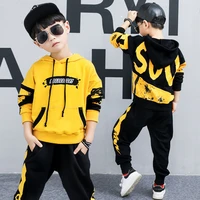 2022 new spring and autumn boy sportswear suit casual sweater sports sets suit boys hoodies kids sweatshirt and pants suits