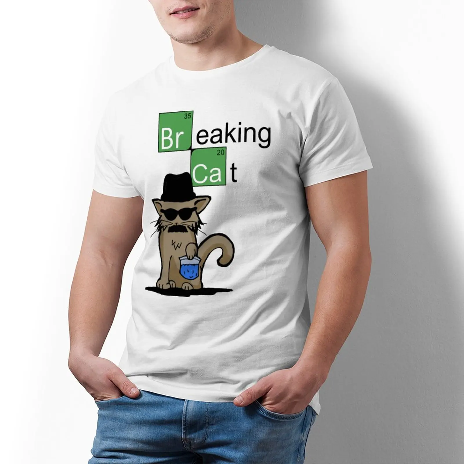 

Мужская летняя футболка с коротким рукавом и принтом